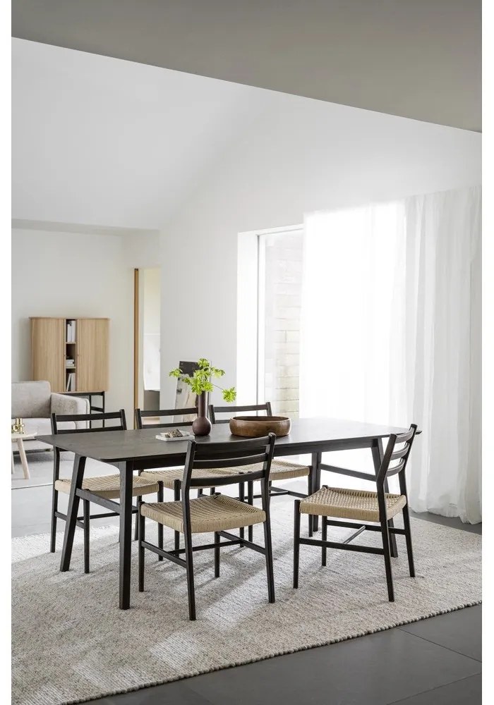 Natúr színű-sötétbarna étkezőszék szett 2 db-os Harlan – Rowico