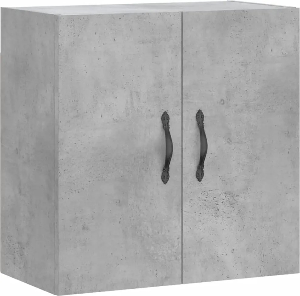 vidaXL betonszürke szerelt fa faliszekrény 60 x 31 x 60 cm