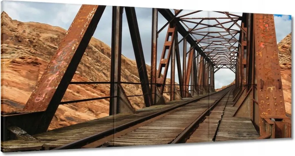 Festmények 180x90 Vasúti híd Vasút