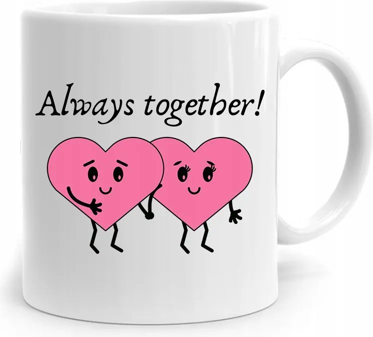Ajándék Bögre Lányoknak Always Together! fényképes nyomattal