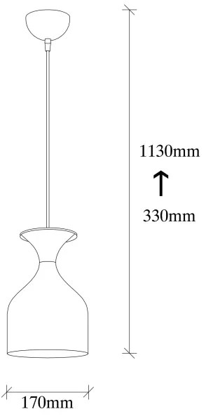 Kábeles függőlámpa SIVANI 1xE27/40W/230V fehér/réz