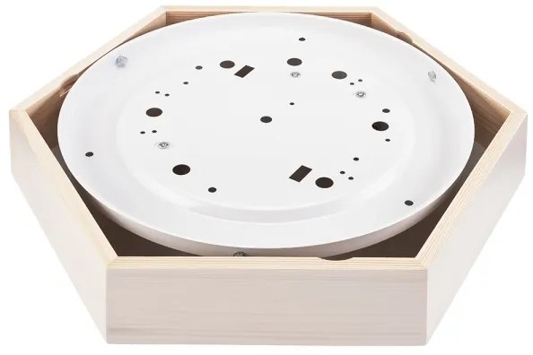 Mennyezeti lámpa HEX 2xE27/60W/230V á. 43 cm fenyő fehér