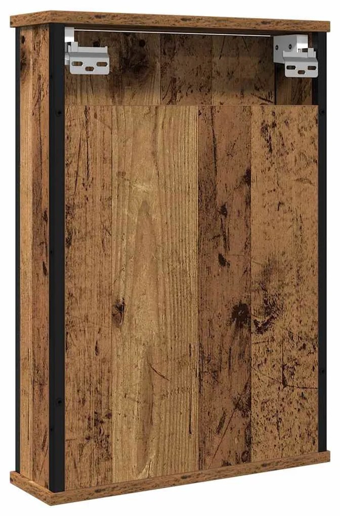 antik fa szerelt fa fürdőszobai tükör 42 x 12 x 60 cm