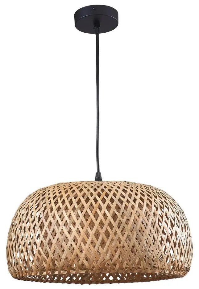 Csillár zsinóron KORFU 1xE27/20W/230V átm. 38 cm bambusz