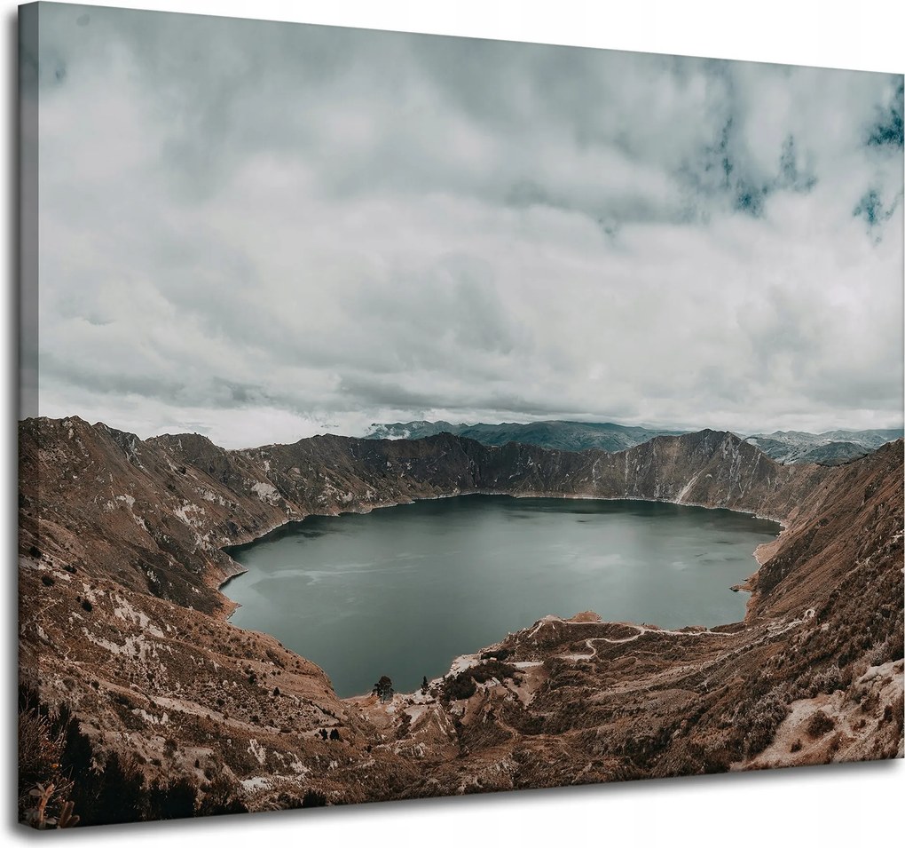 Vászonkép Természet Tó a hegyekben 100x80