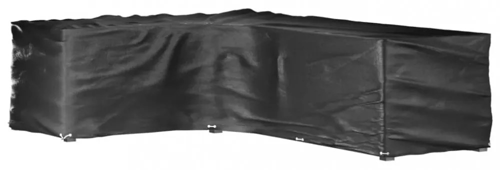 2 db L-alakú kerti bútorhuzat 18 fűzőlyukkal 220x285x80 cm
