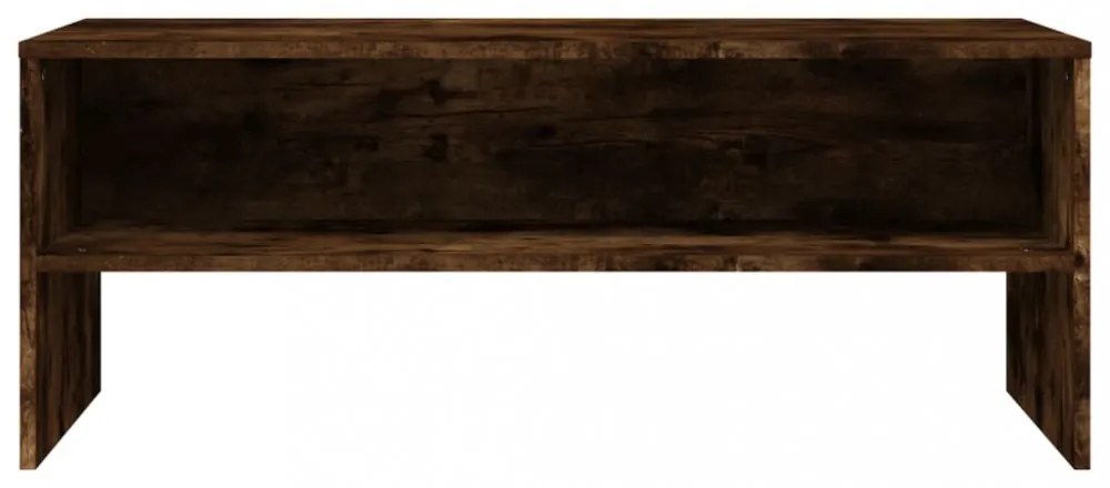 füstös tölgy színű szerelt fa TV-szekrény 100 x 40 x 40 cm