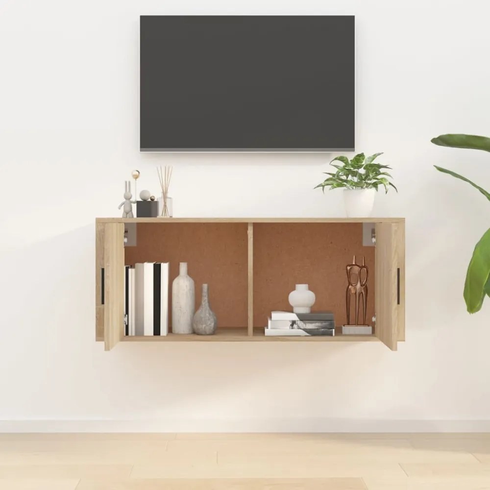 sonoma tölgy fali TV-szekrény 100x34,5x40 cm