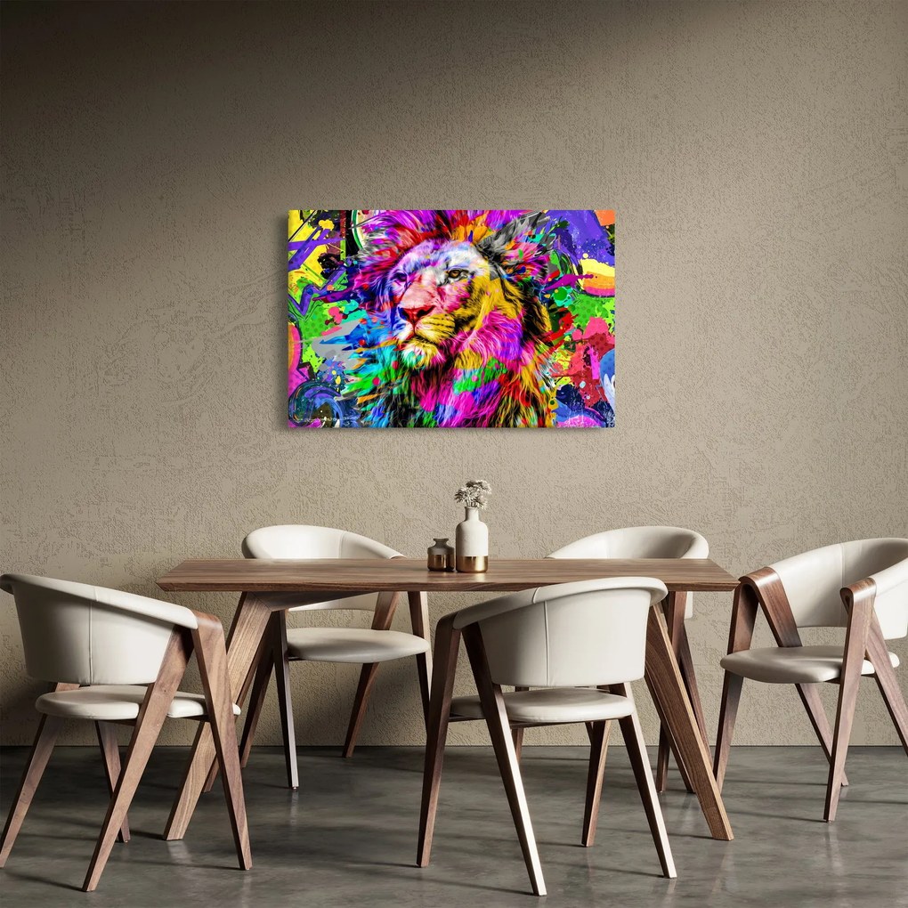 Kép - Oroszlán 3D-s képe (90x60 cm)