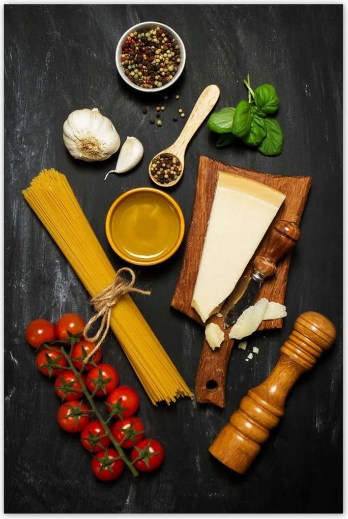Poszter 60x90 Tészta Parmezán fokhagyma