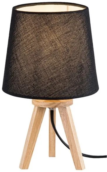 Rabalux 2069 - LYCHEE asztali lámpa 1xE14/25W/230V fekete