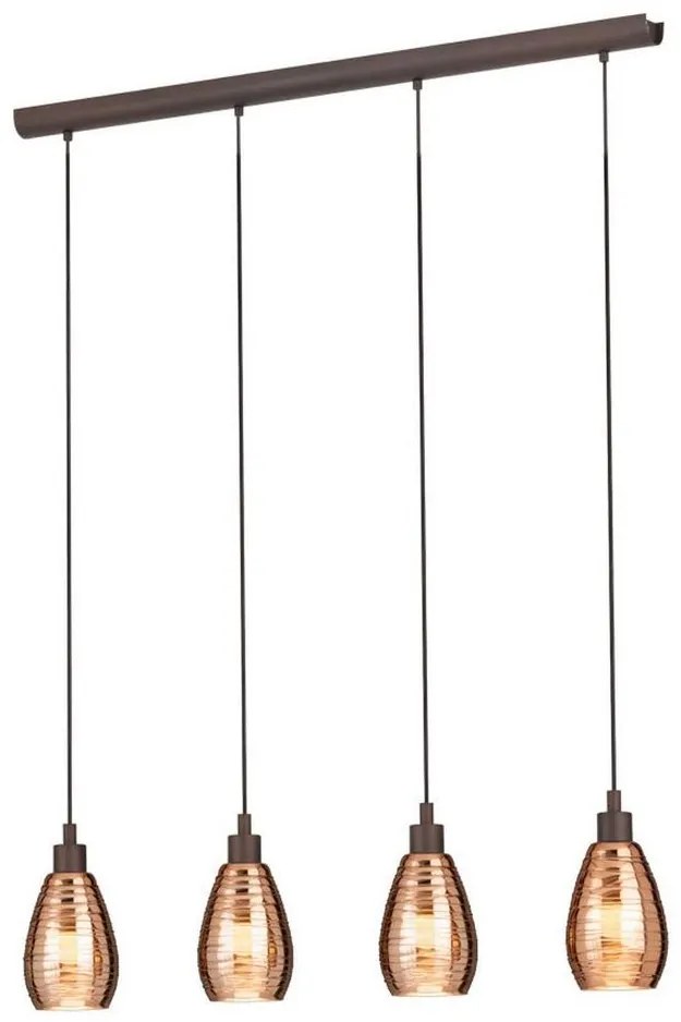 Eglo 39507 - Csillár zsinóron SIRACUSA 4xE27/60W/230V