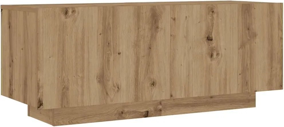 vidaXL kézműves tölgy színű szerelt fa éjjeliszekrény 100 x 35 x 40 cm