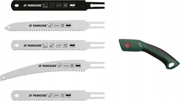 Kézifűrész fához, műanyaghoz, fémhez Parkside, 7 részes készlet
