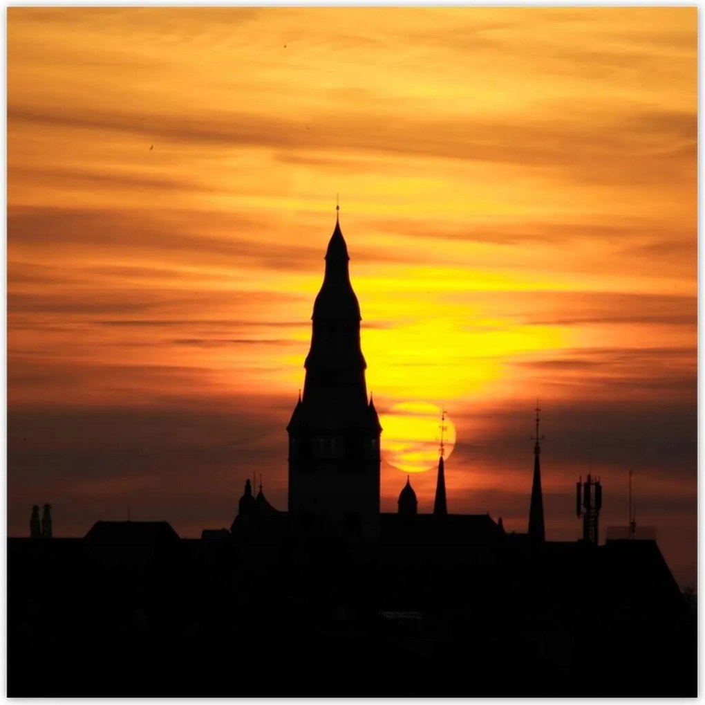 Poszterek 140x140 Lenyugvó nap