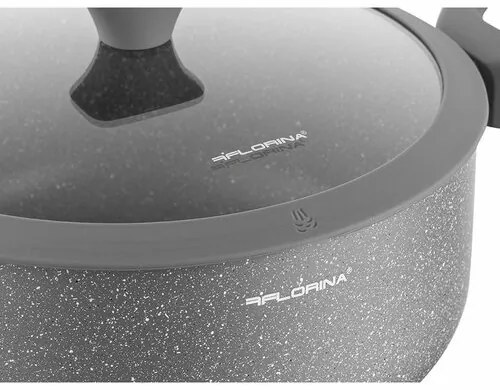 Florina Alumínium pot with lid by Mateusz Gessler,24 cm, 4,2 l