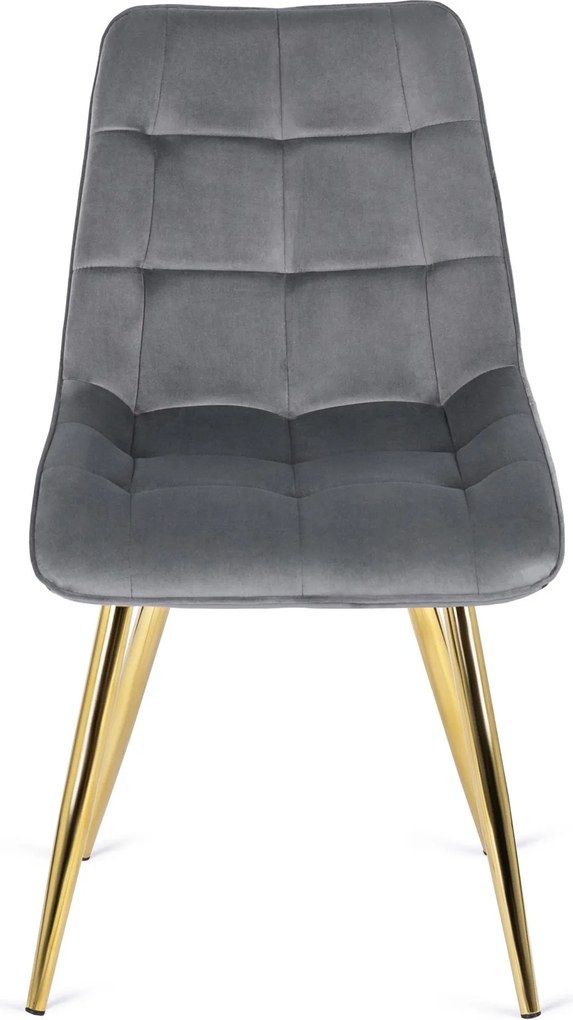 Szék szürke bársony kivitelben. CARO