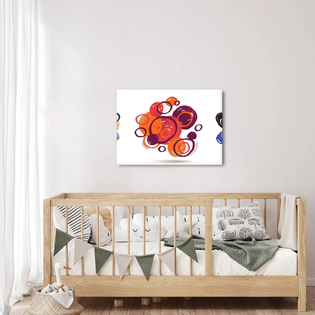 Színes körök képe (70x50 cm)