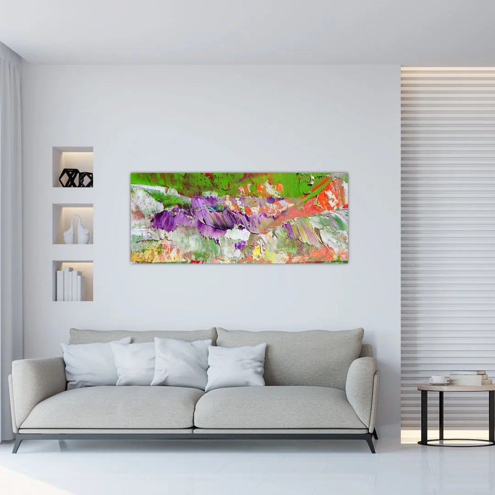 Absztrakció kép - festmény (120x50 cm)