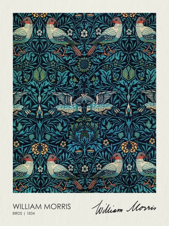 Reprodukció Birds (1834), William Morris