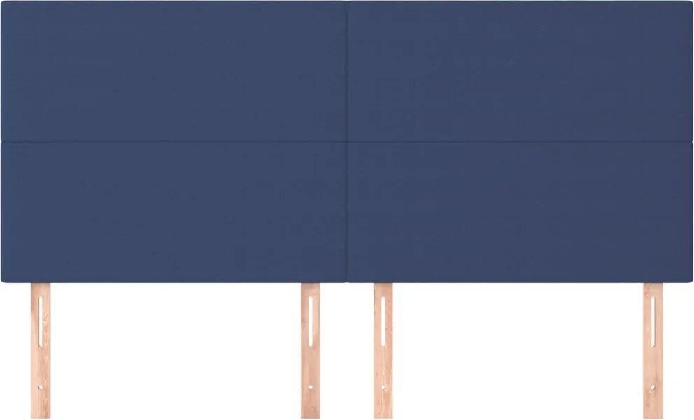 kék szövet fejtámla 160x5x118/128 cm