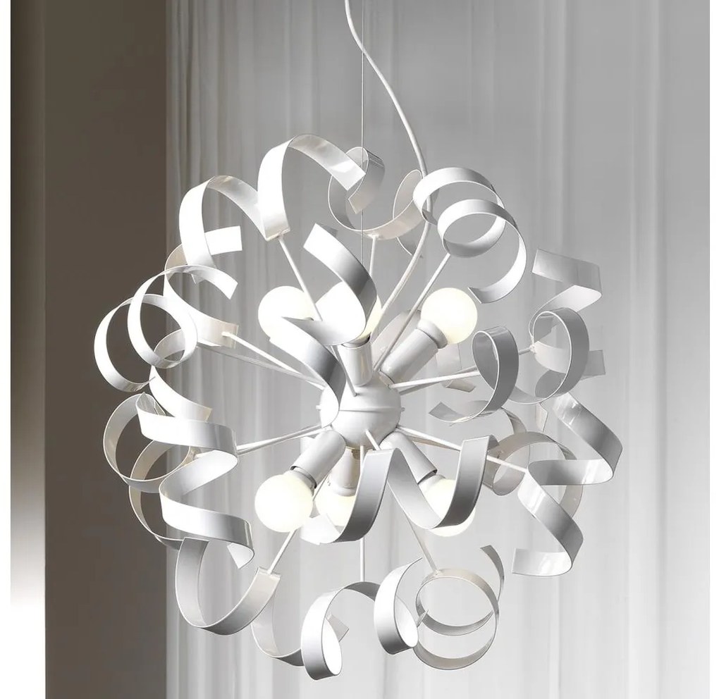 ONLI - Csillár zsinóron ZOE 6xE14/6W/230V fehér