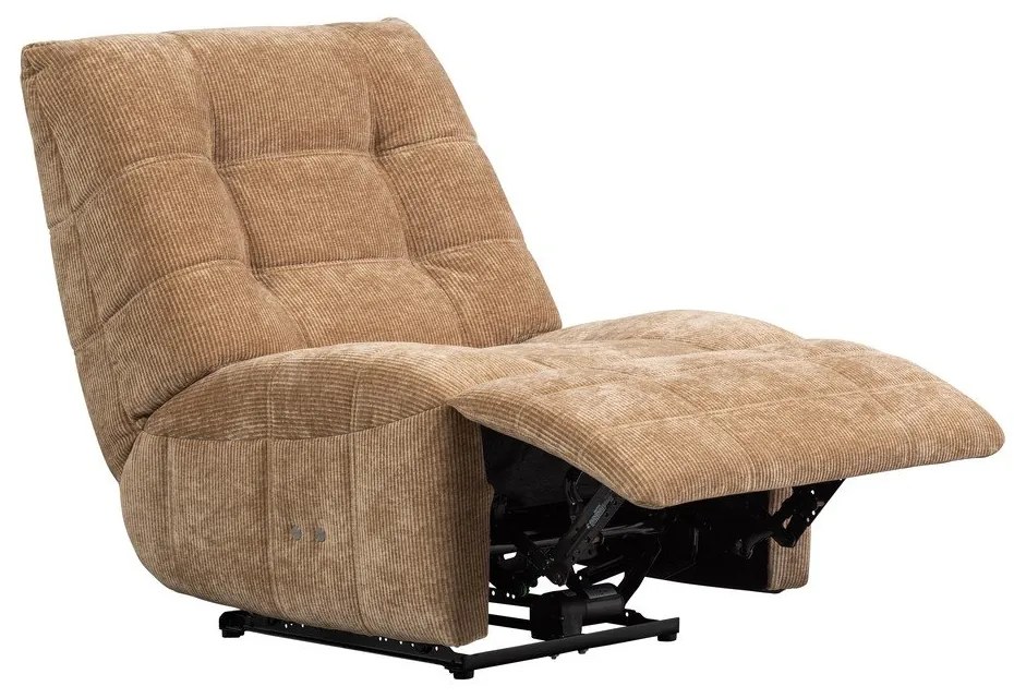 Világosbarna állítható kordbársony relaxációs fotel Hein – WOOOD