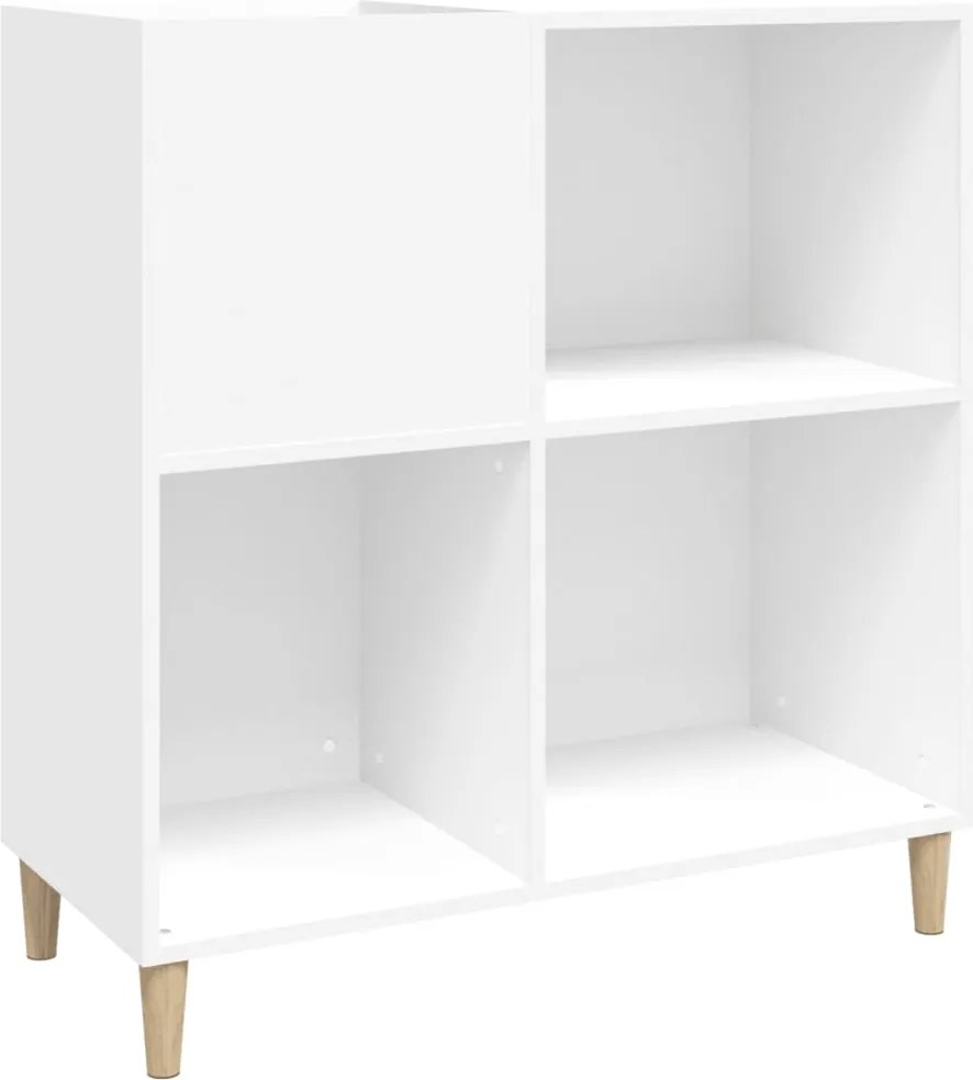 vidaXL fehér szerelt fa hanglemezszekrény 84,5 x 38 x 89 cm