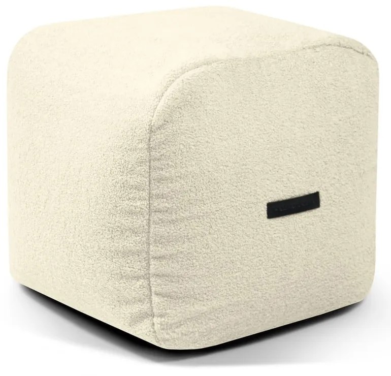 Krémszínű buklé babzsákfotel Plus 50 Lounge – SLOWDOWN