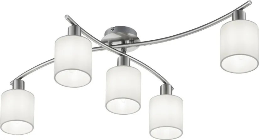 TRIO 605400501 GARDA Ernyős Mennyezeti Lámpa Fehér, Ezüst E14 IP20