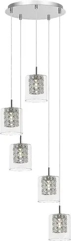 Rabalux duchess beltéri függeszték 5xg9 ip20 króm