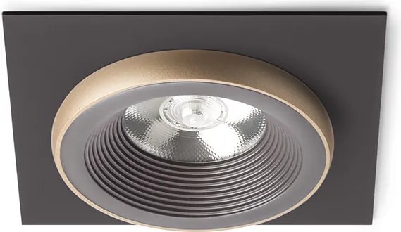 RENDL SHARM SQ I zápustná hnědá/perleťová zlatá 230V LED 10W 24° 3000K
