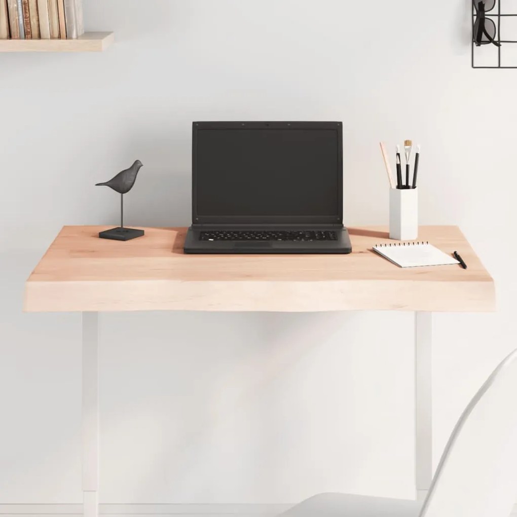 asztallap 80x60x(2-6) cm kezeletlen tömör fa élőszegélyes