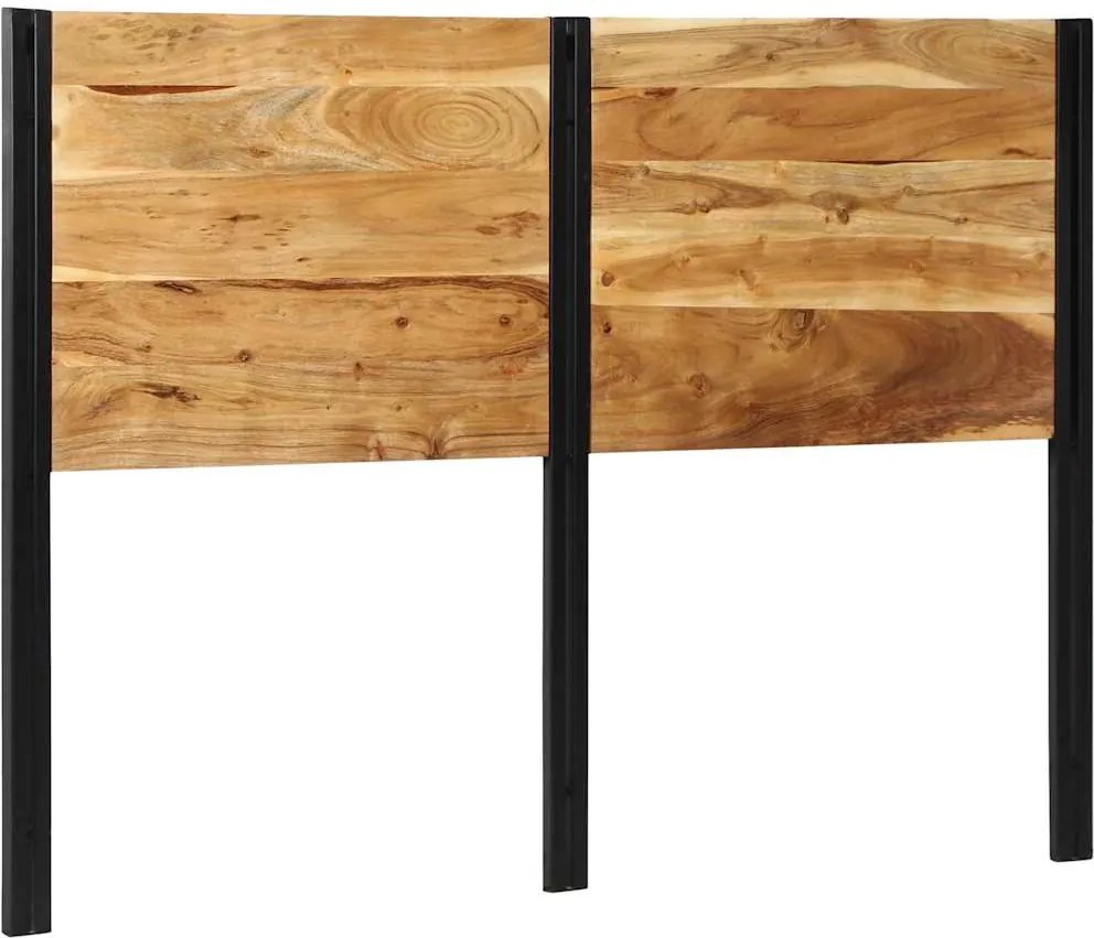 vidaXL tömör fa akác és vas fejtámla 140 cm