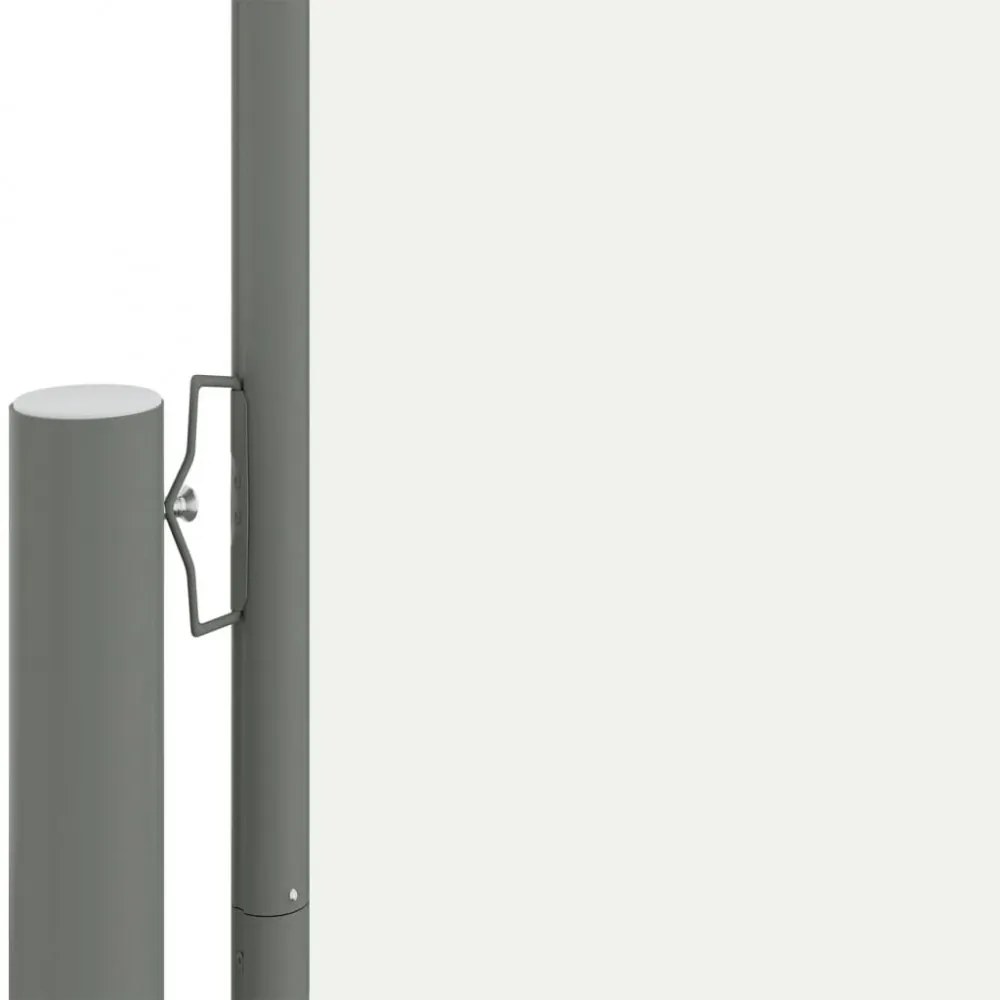 krémszínű behúzható oldalsó napellenző 220 x 1000 cm