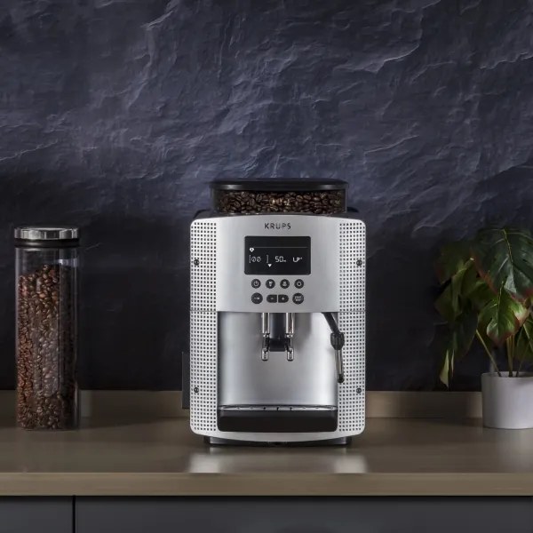 Krups - Automata kávéfőző ESSENTIAL 1450W/230V ezüst