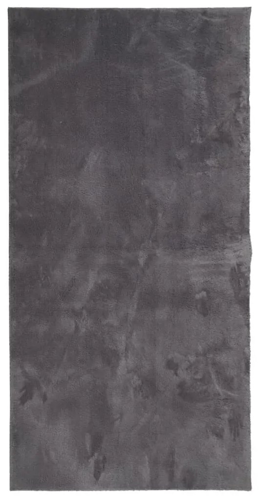 HUARTE antracit rövid szálú puha és mosható szőnyeg 100x200 cm