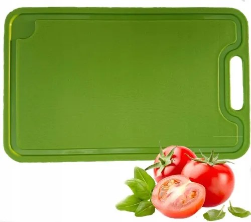Műanyag vágódeszka, Zöld, Világos, 25x16cm, Lengyel Termék