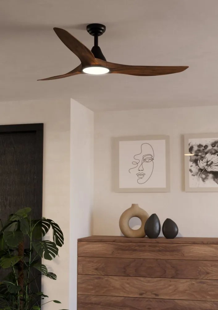 Eglo Portsea 35113 távirányítós ventilátoros mennyezeti lámpa, 19W LED, 3000K-4000K-5000K, 2100-2300-2200 lm