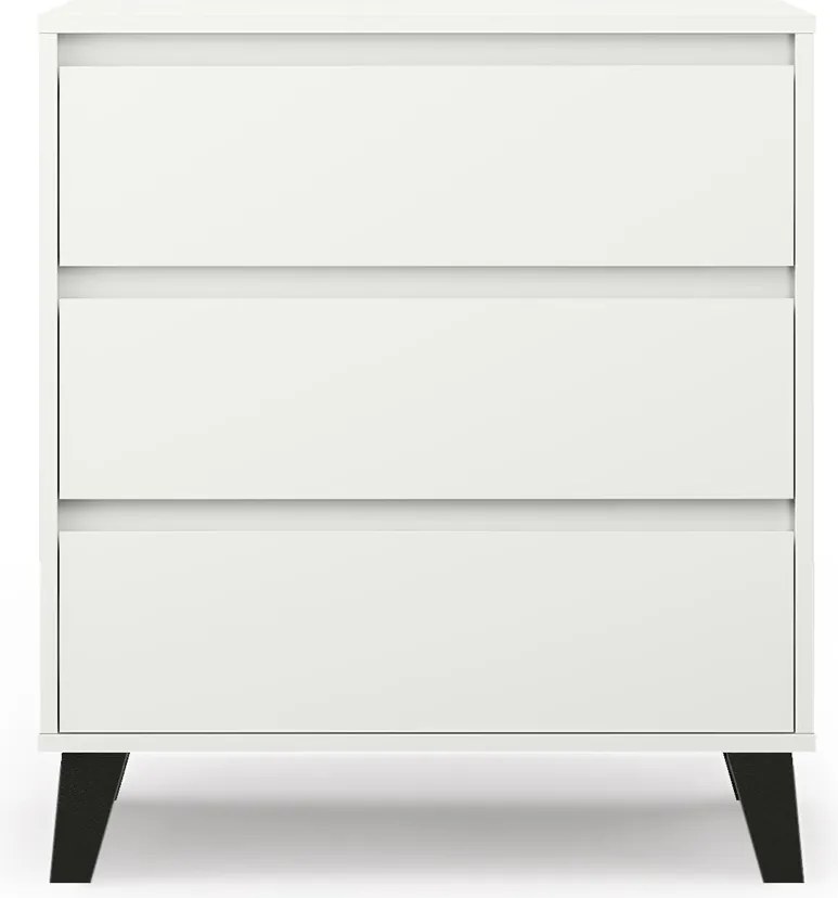 3S Scandi komód, fehér