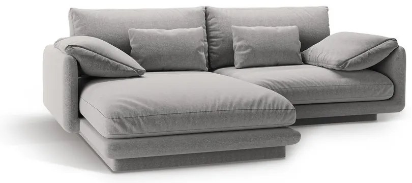 Világosszürke sarokkanapé (bal oldali) Torino – Micadoni Home
