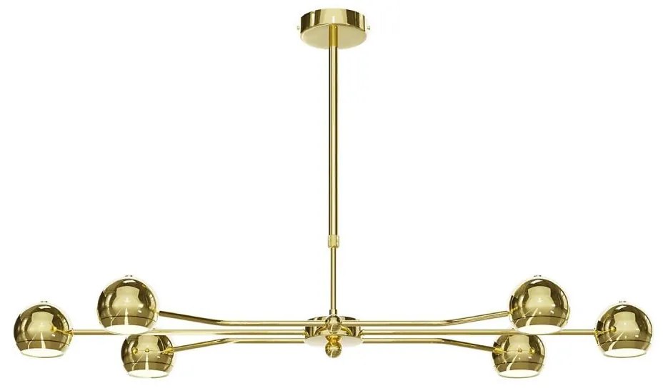 Jupiter 1978 - Csillár rúdon TIANA 6xGU10/10W/230V arany