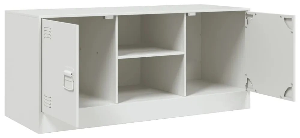 fehér acél TV-szekrény 99 x 39 x 44 cm