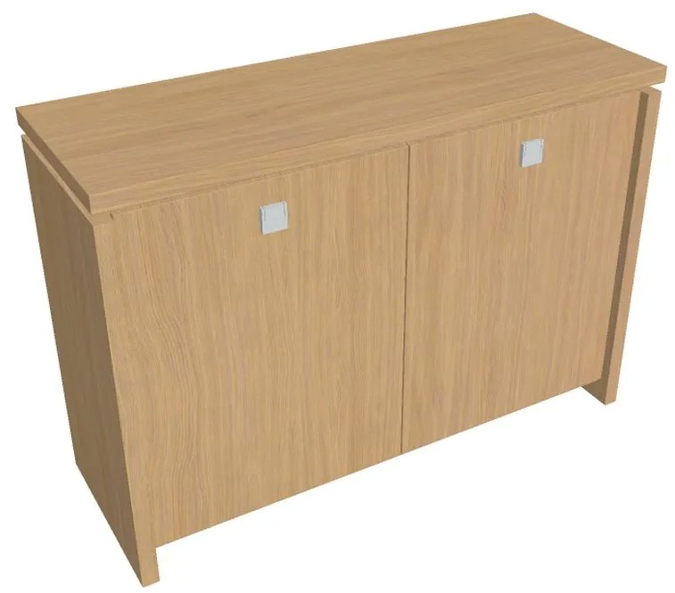 Verno alacsony szekrény 128 x 46 x 90 cm, világos tölgy