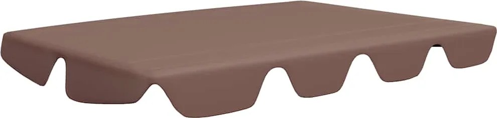 vidaXL barna csere ponyva kerti hintaágyhoz 150/130 x 105/70 cm