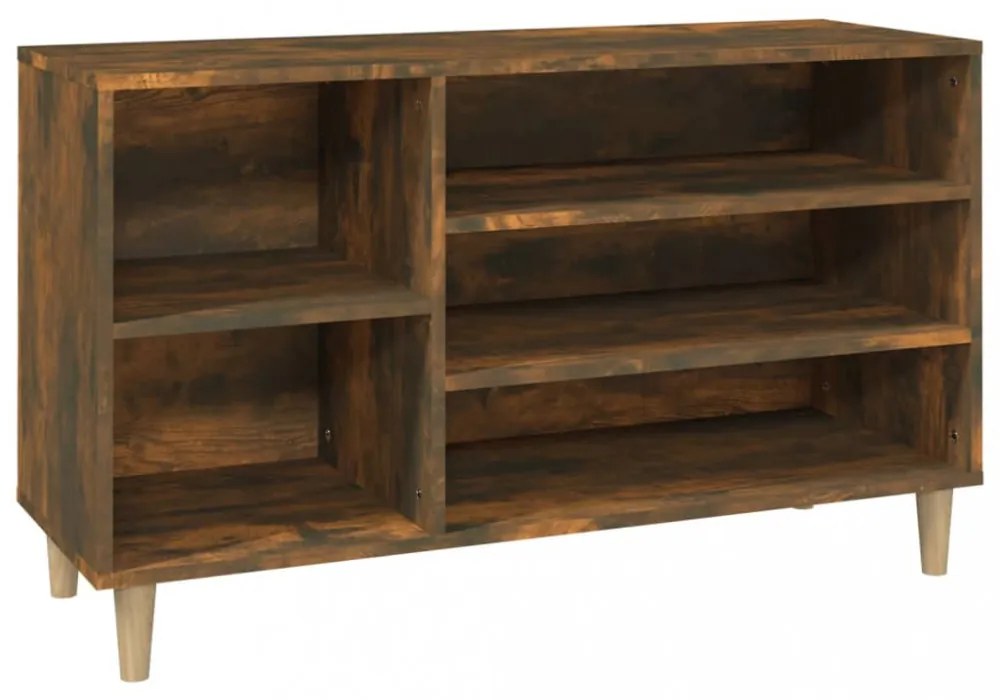 vidaXL füstös tölgy színű szerelt fa cipősszekrény 102 x 36 x 60 cm