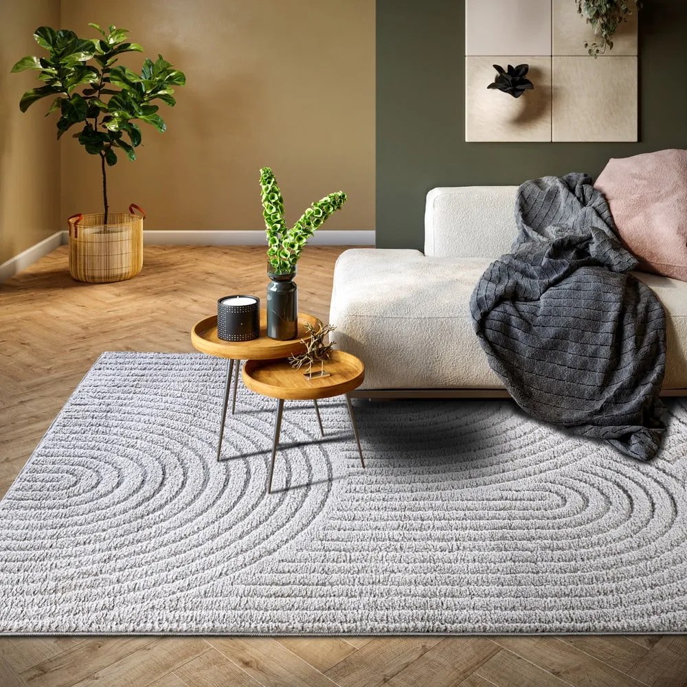 Világosszürke szőnyeg 80x120 cm Panglao New York Light Grey – Elle Decoration