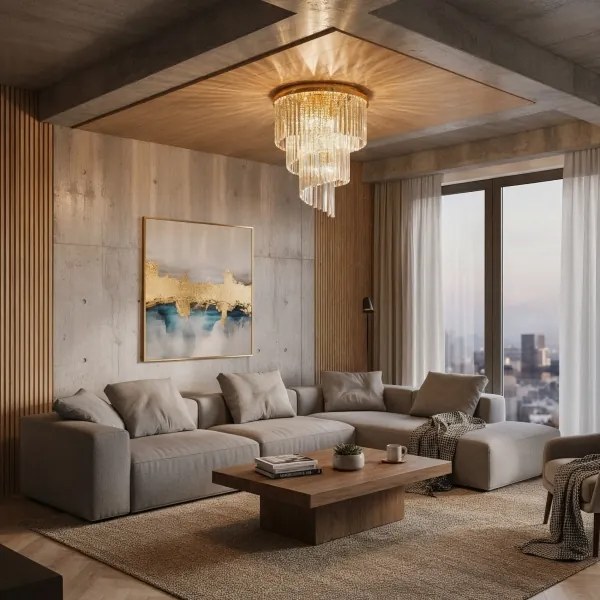 Ideal Lux - Kristály csillár CARLTON 12xE14/40W/230V átm. 50 cm arany