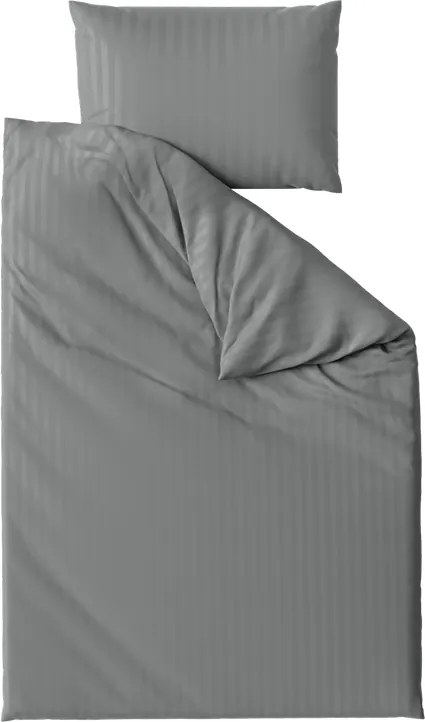Hotel mikroszálas ágynemű JASMINE PURE szürke - 1 cm csíkos, hotel zseb Ágyneműhuzat mérete: 70 x 90 cm | 140 x 200 cm