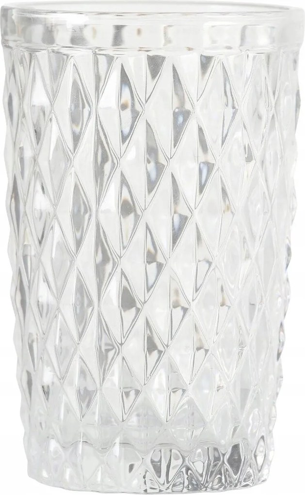 Átlátszó Díszpohár Aurora Üveg Díszítéssel 300 ML 8X13 CM